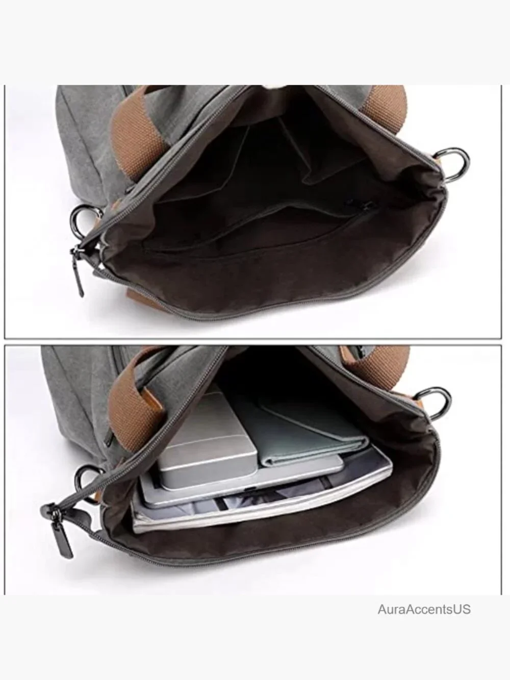 Canvas Hobo Bag Tote Shoulder Crossbody Large Capacity Travel Purse